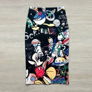 Disney Mickey Pencil Skirt - Size M